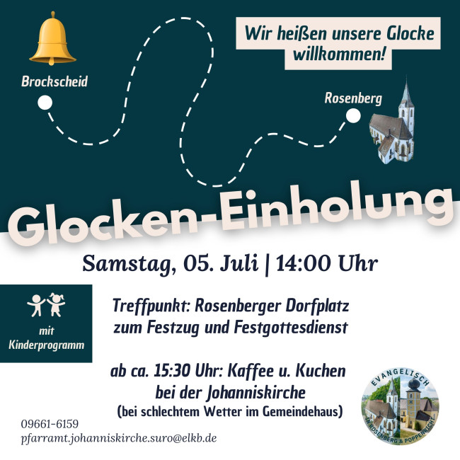 Flyer Glocken-Einholung am 5.7.25