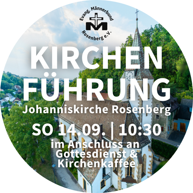 Flyer Kirchenführung Johanniskirche Rosenberg 14.9.2025