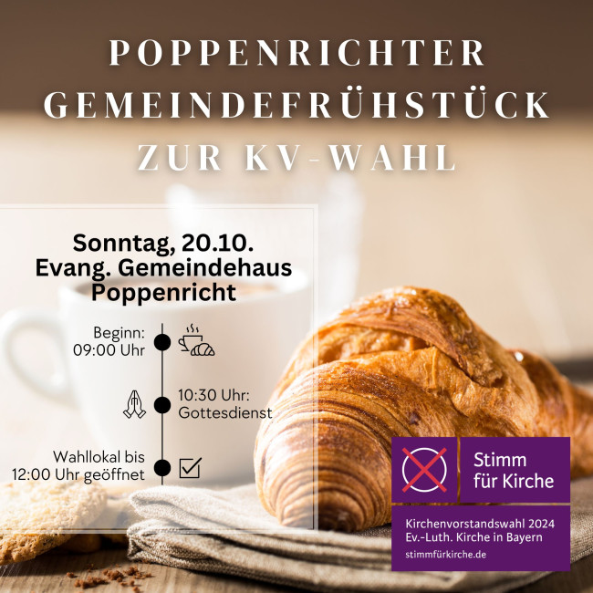 Flyer Gemeindefrühstück Poppenricht