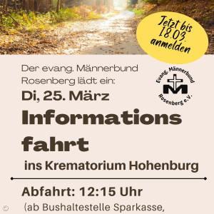 Flyer Informationsfahrt Krematorium 25.03.
