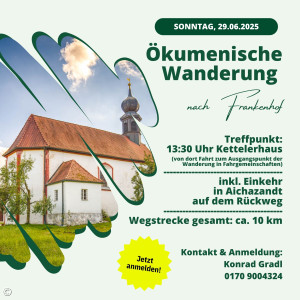 Flyer Ökumeische Wanderung am 29.6.25