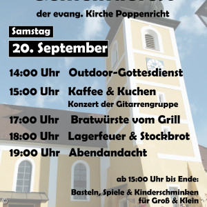 Flyer Gemeindefest Poppenricht 20.9.2025
